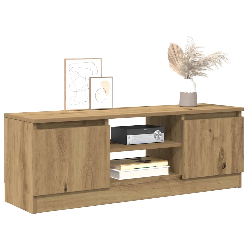 TV Cabinet Artisan Oak 102x30x36 cm Engineered Wood