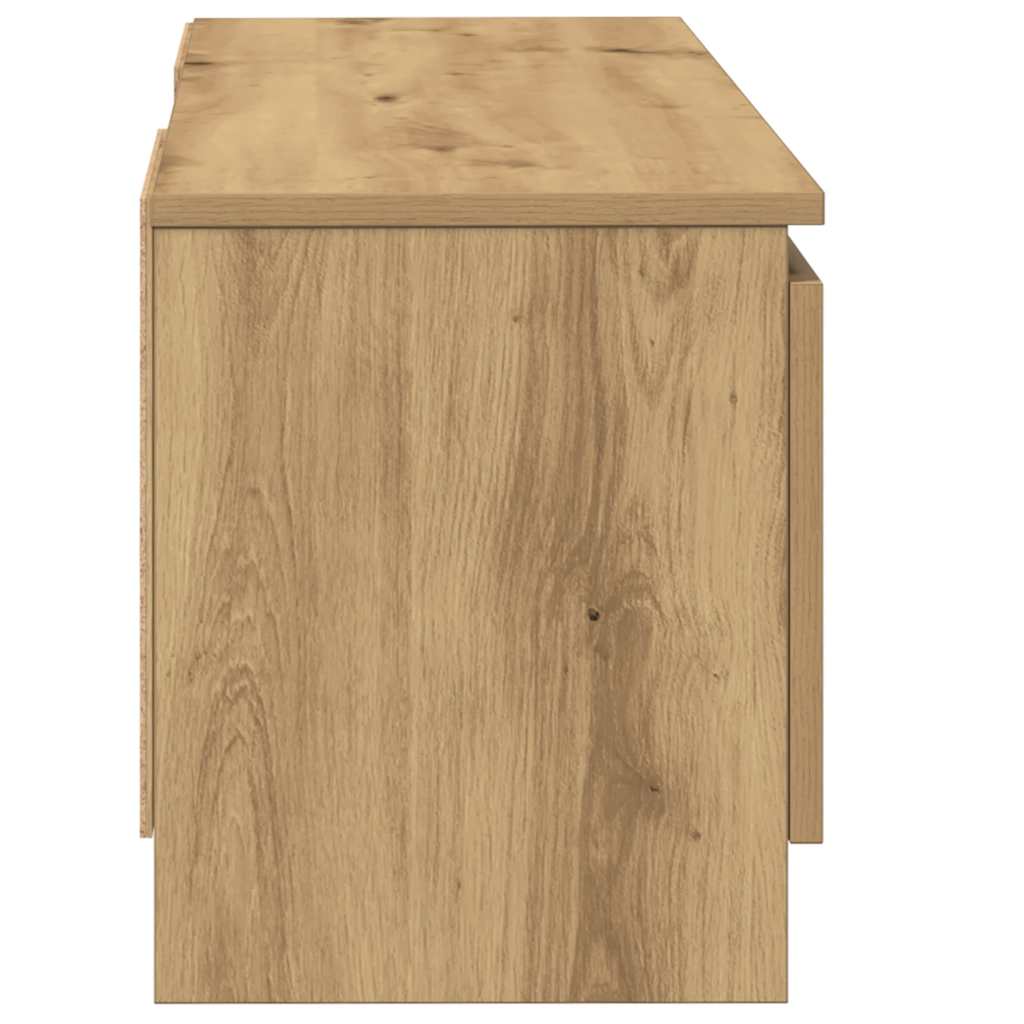 TV Cabinet Artisan Oak 102x30x36 cm Engineered Wood