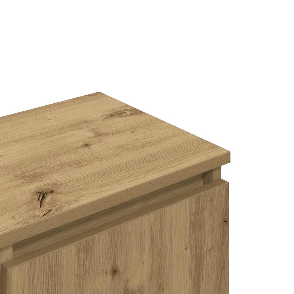 TV Cabinet Artisan Oak 102x30x36 cm Engineered Wood