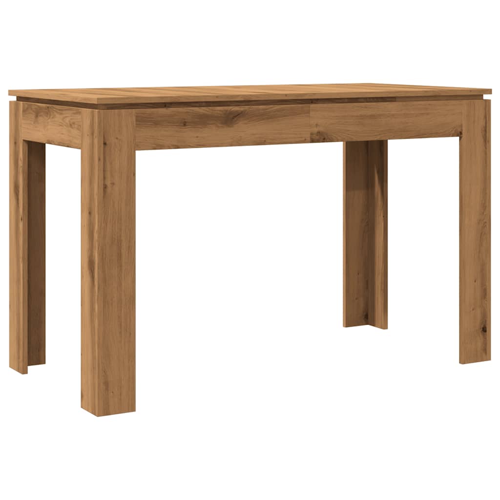 Artisan Oak Dining Table 120x60x76 cm - Engineered Wood Finish