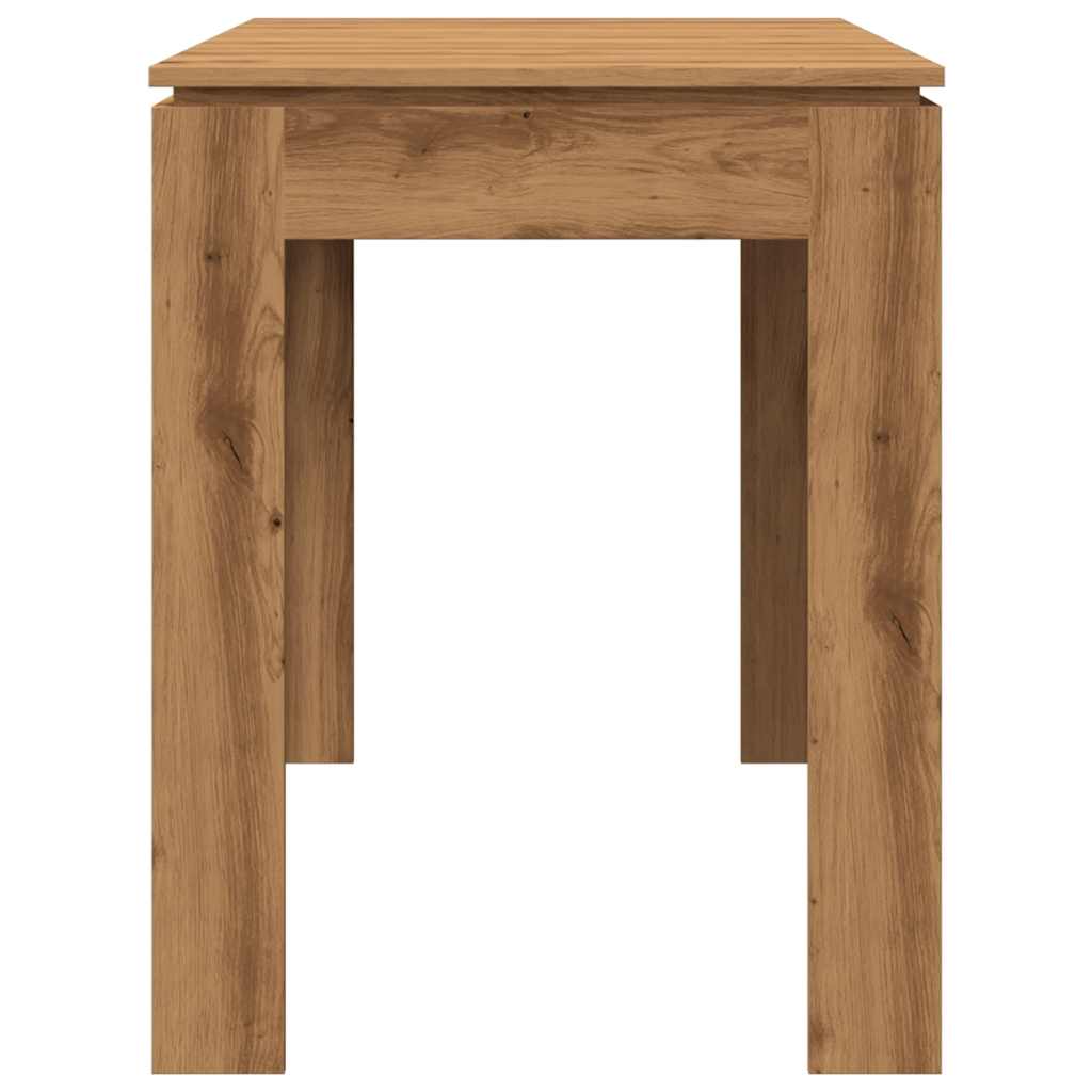Artisan Oak Dining Table 120x60x76 cm - Engineered Wood Finish