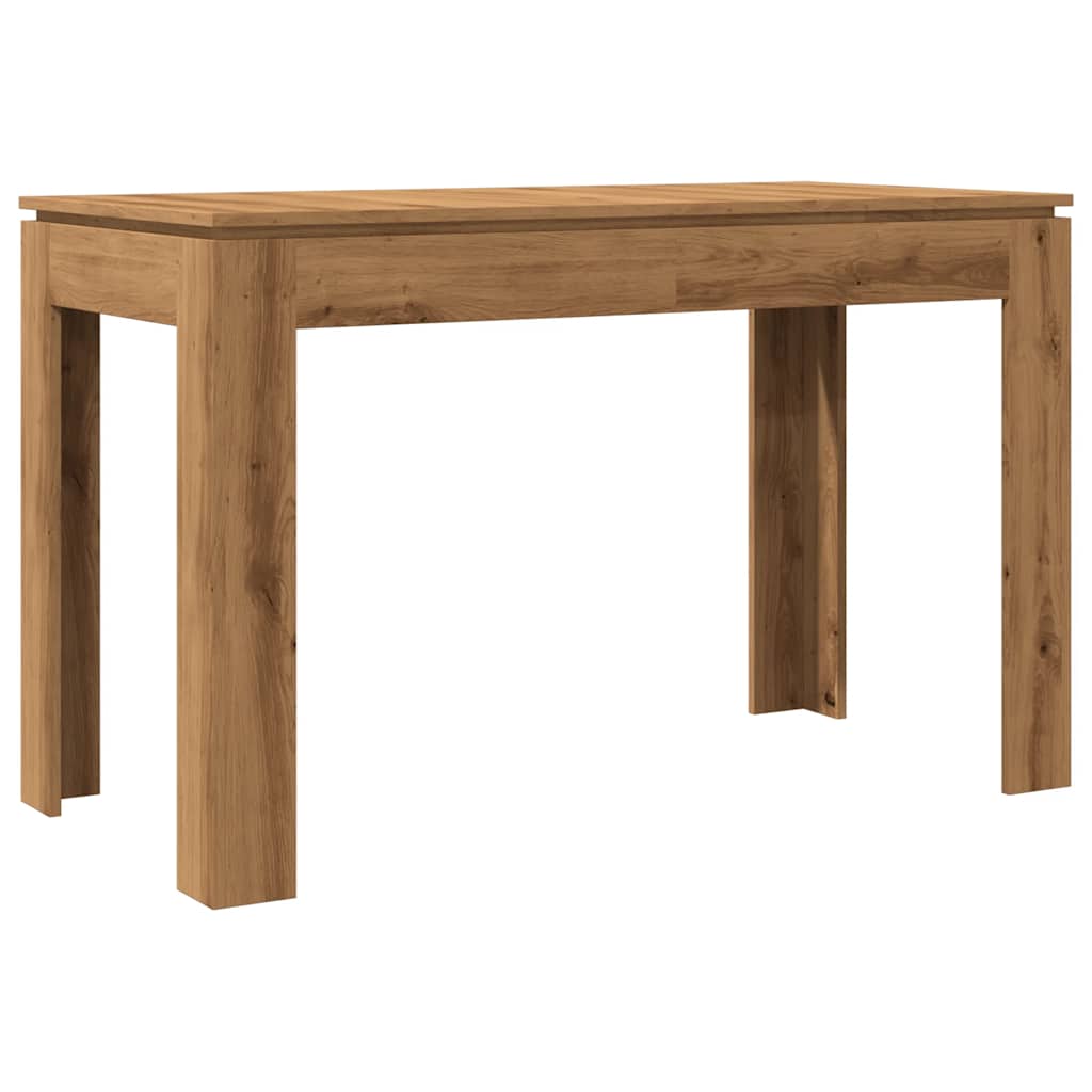Artisan Oak Dining Table 120x60x76 cm - Engineered Wood Finish