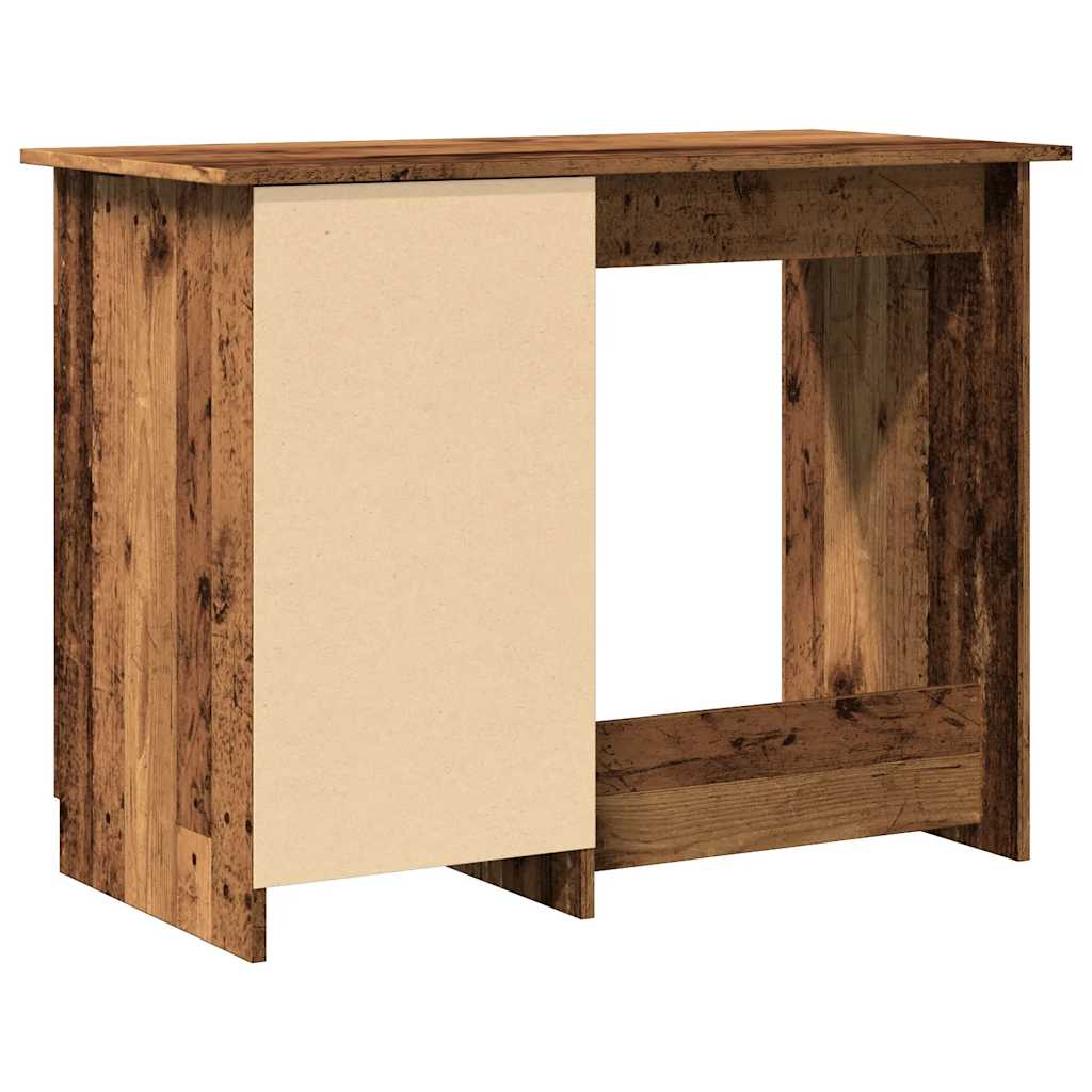 Rustic Engineered Wood Desk - 100x50x76 cm - Vintage Charm