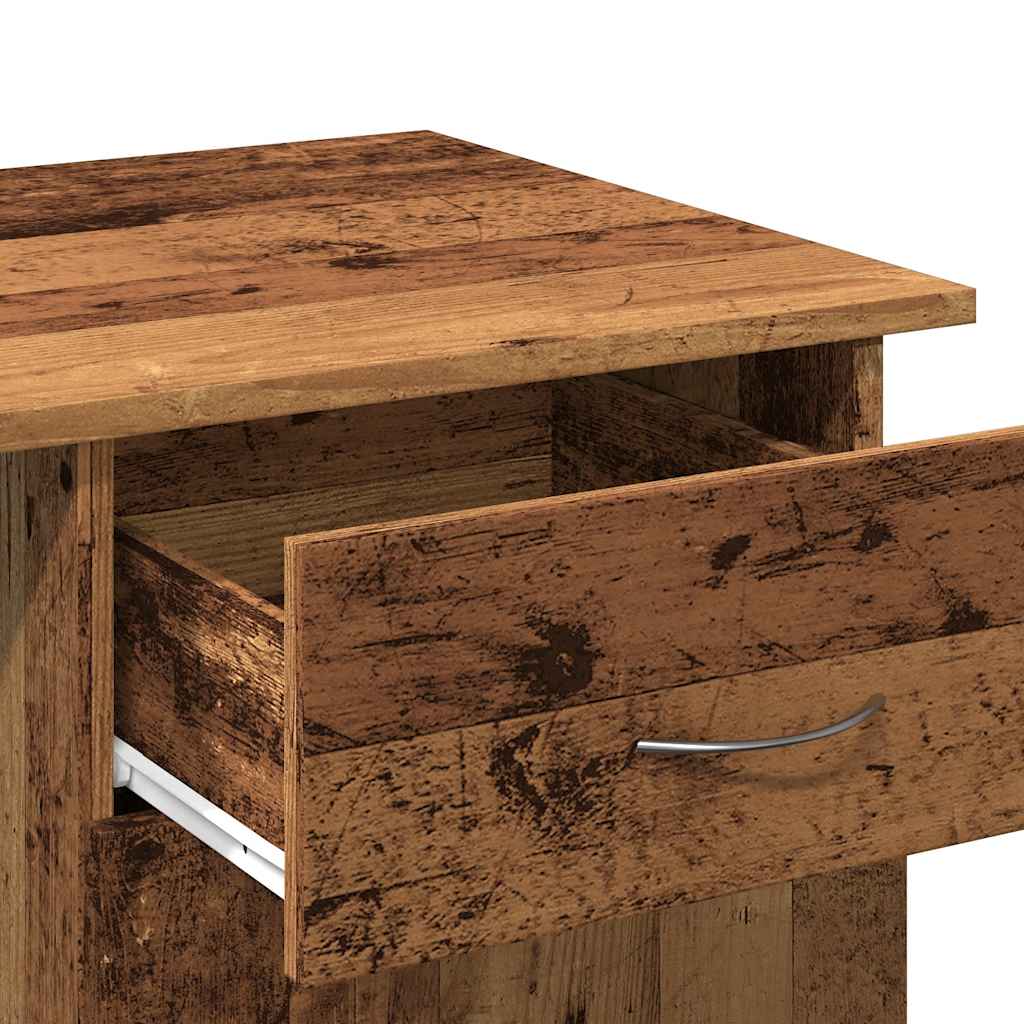 Rustic Engineered Wood Desk - 100x50x76 cm - Vintage Charm