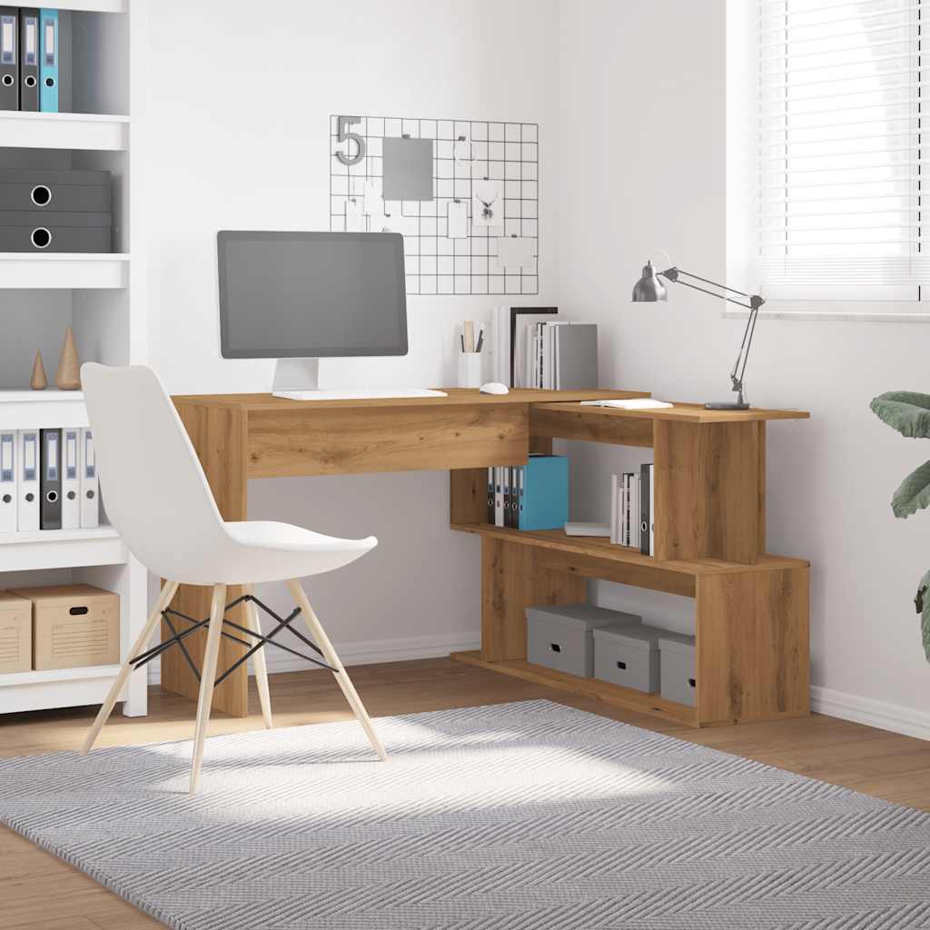 Artisan Oak Corner Desk 200.5x50x76cm - Engineered Wood