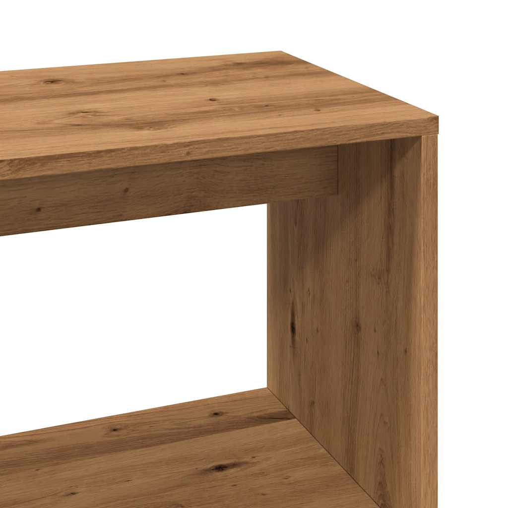 Artisan Oak Corner Desk 200.5x50x76cm - Engineered Wood