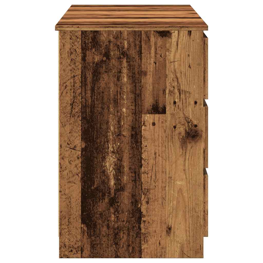Vintage Writing Desk - 140x50x77 cm, Rustic Engineered Wood