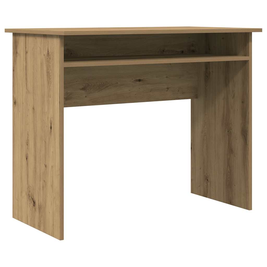 Sleek Oak Desk 90x50x74 cm - Engineered Wood