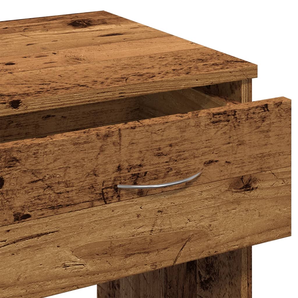 Rustic Engineered Wood Desk, 80x40x75 cm, Vintage Finish