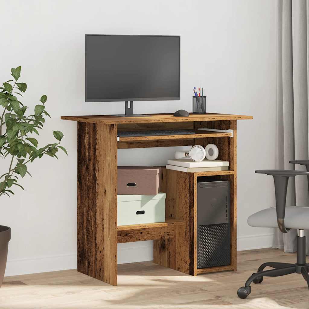 Vintage-Style Desk, 80x45x74 cm, Engineered Wood Finish