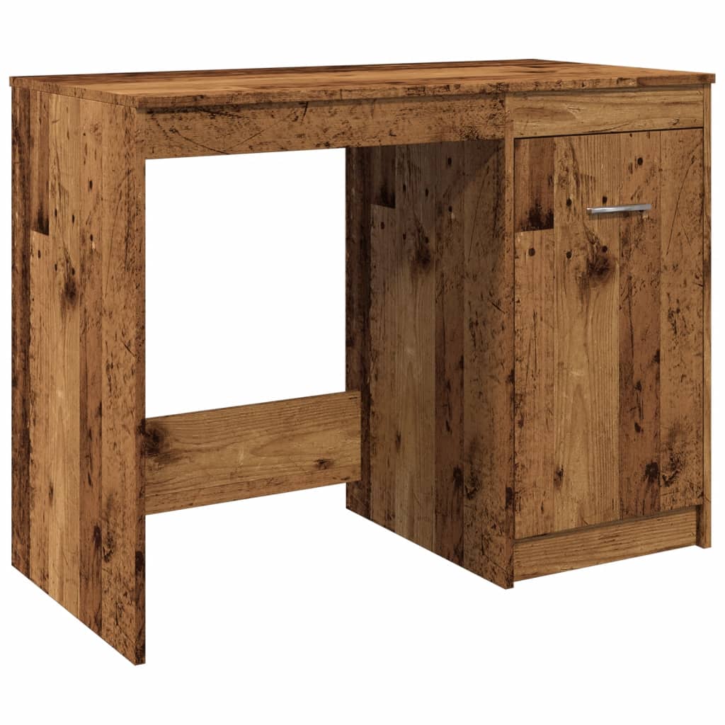 Rustic Engineered Wood Desk, 100x50x76 cm, Vintage Finish
