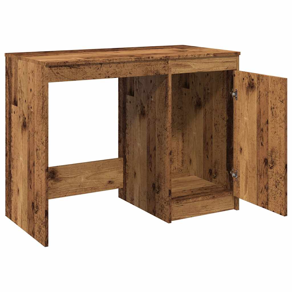 Rustic Engineered Wood Desk, 100x50x76 cm, Vintage Finish