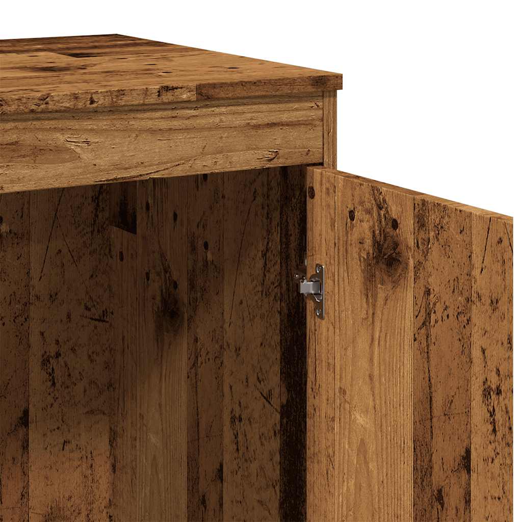 Rustic Engineered Wood Desk, 100x50x76 cm, Vintage Finish