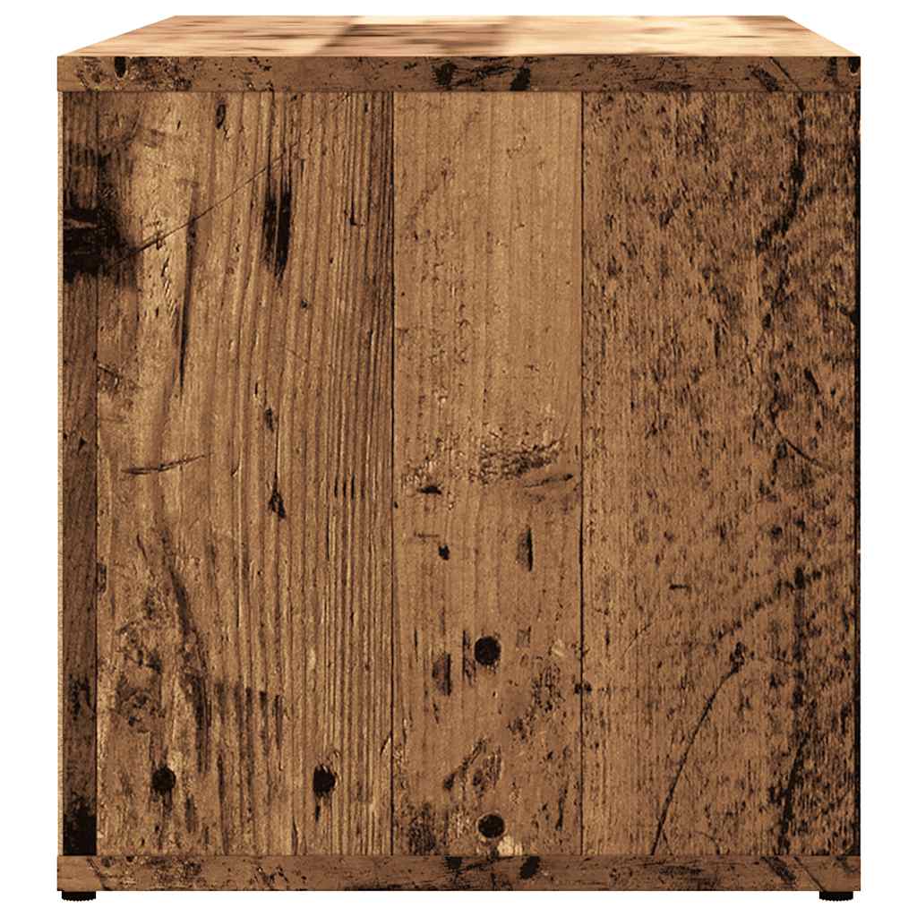 TV Cabinet Old Wood 80x34x35.5 cm Engineered Wood