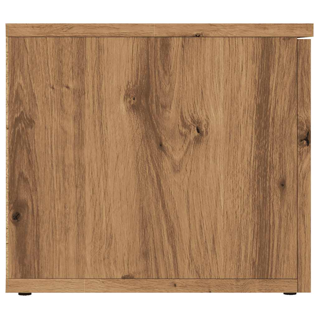 TV Cabinet Artisan Oak 80x34x30 cm Engineered Wood