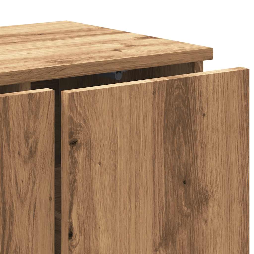 TV Cabinet Artisan Oak 80x34x30 cm Engineered Wood