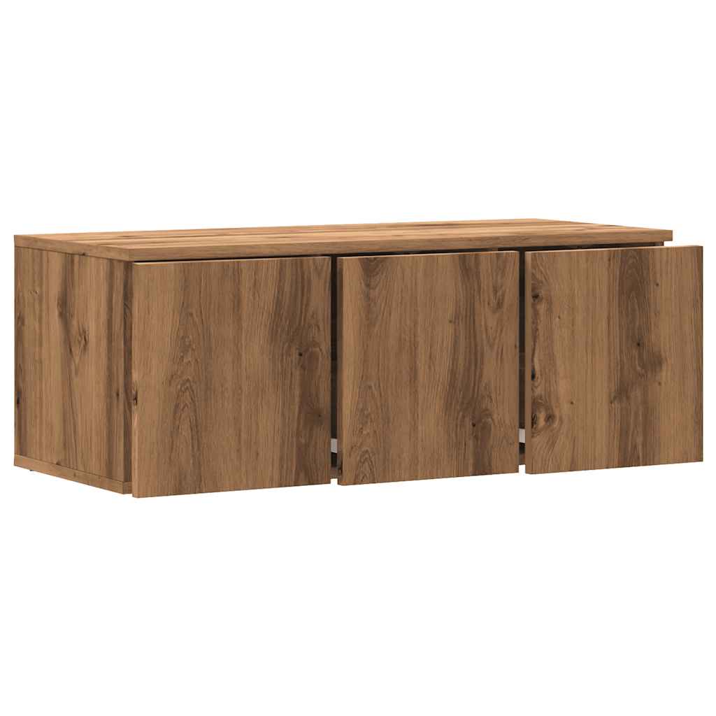 TV Cabinet Artisan Oak 80x34x30 cm Engineered Wood