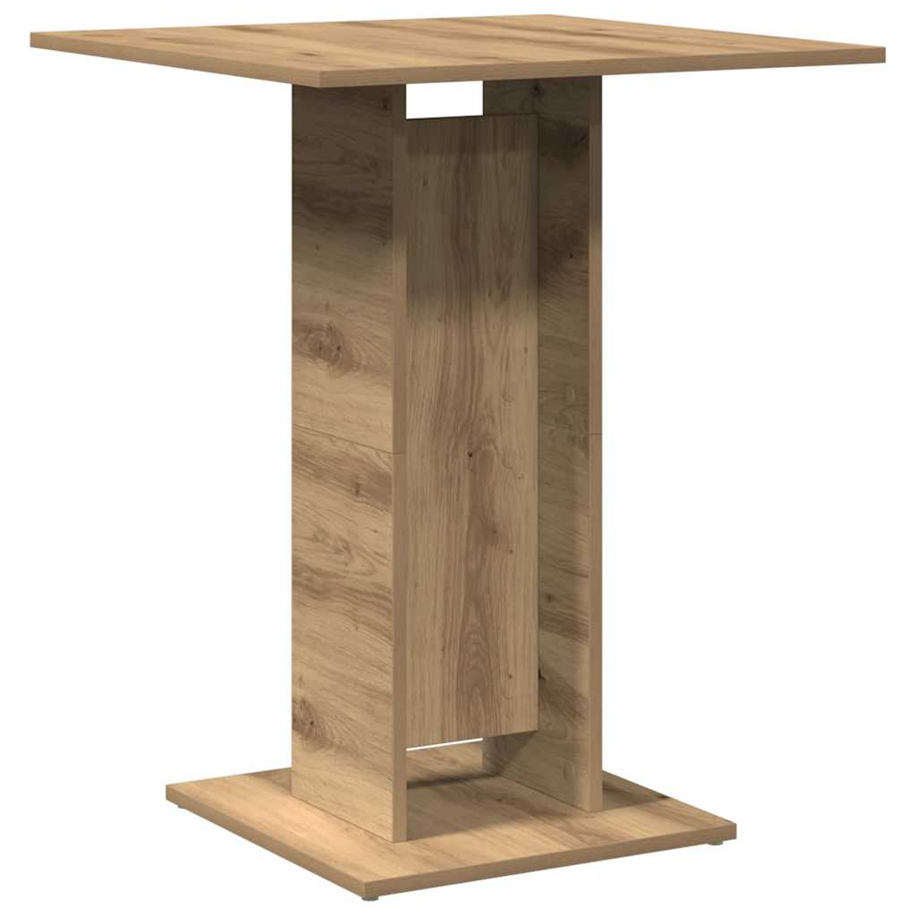 Artisan Oak Bistro Table 60x60x75 cm - Engineered Wood Elegance
