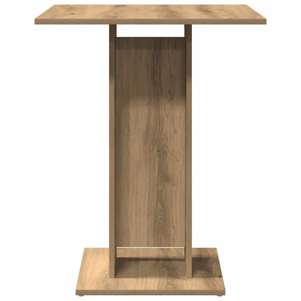 Artisan Oak Bistro Table 60x60x75 cm - Engineered Wood Elegance