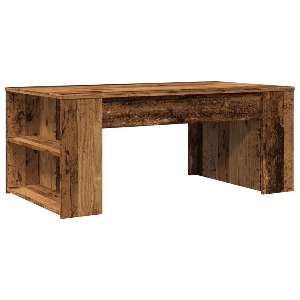 Coffee Table Old Wood 102x55x42 cm Engineered Wood