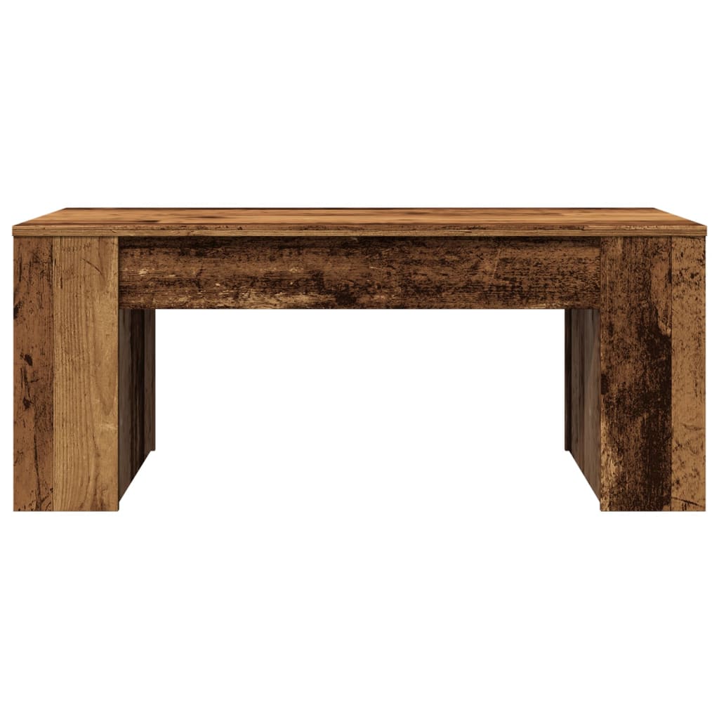 Coffee Table Old Wood 102x55x42 cm Engineered Wood