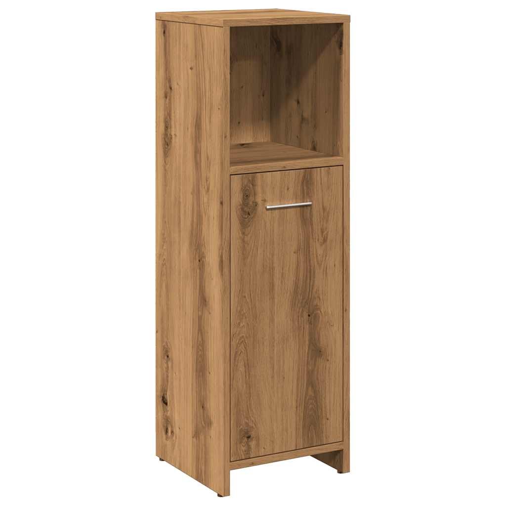 Artisan Oak Bathroom Cabinet, Engineered Wood 30x30x95 cm