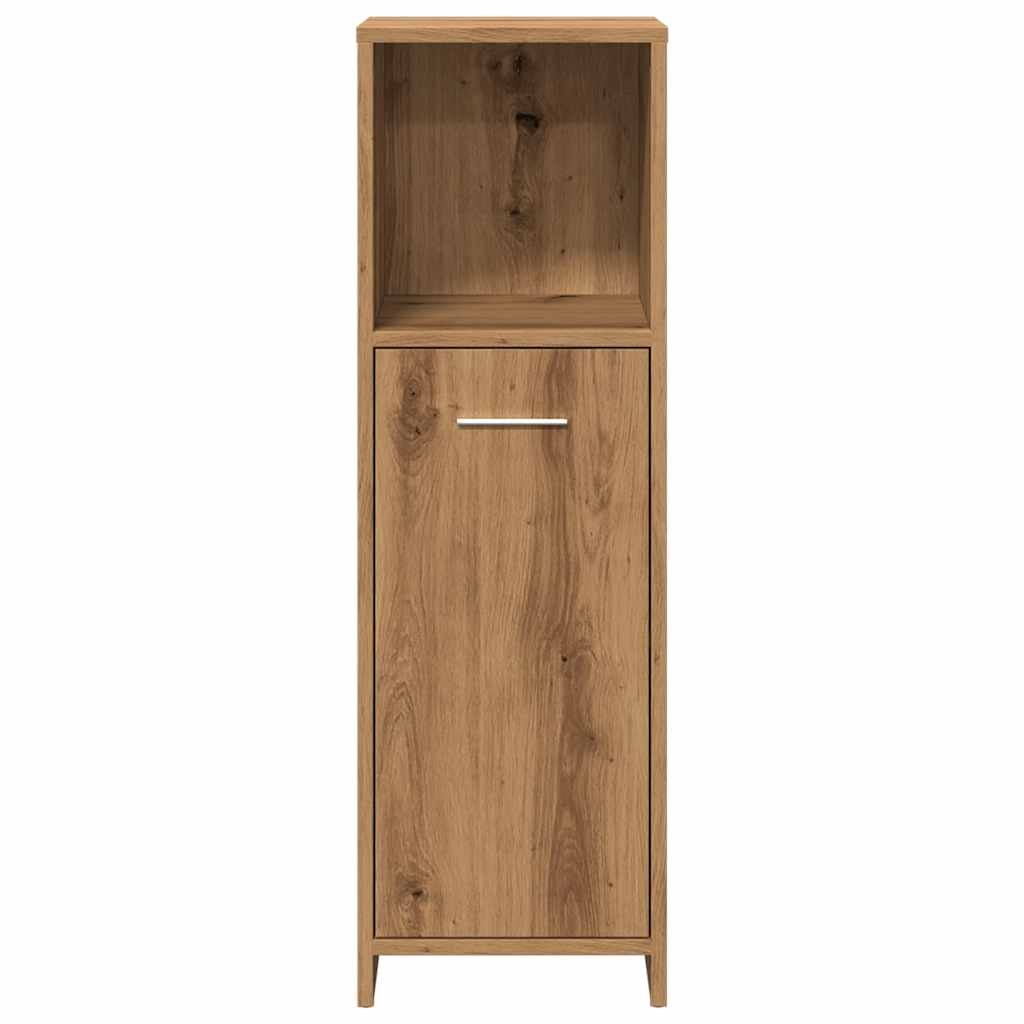 Artisan Oak Bathroom Cabinet, Engineered Wood 30x30x95 cm