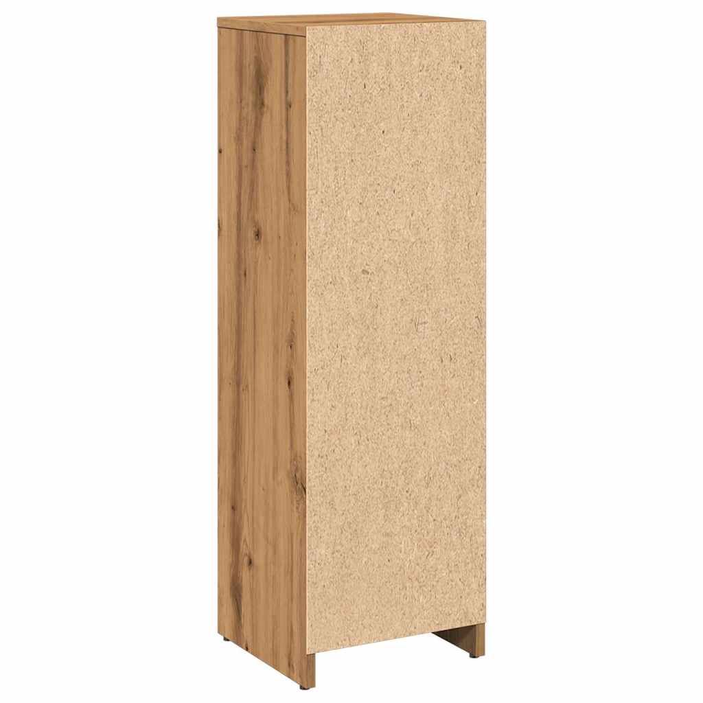 Artisan Oak Bathroom Cabinet, Engineered Wood 30x30x95 cm