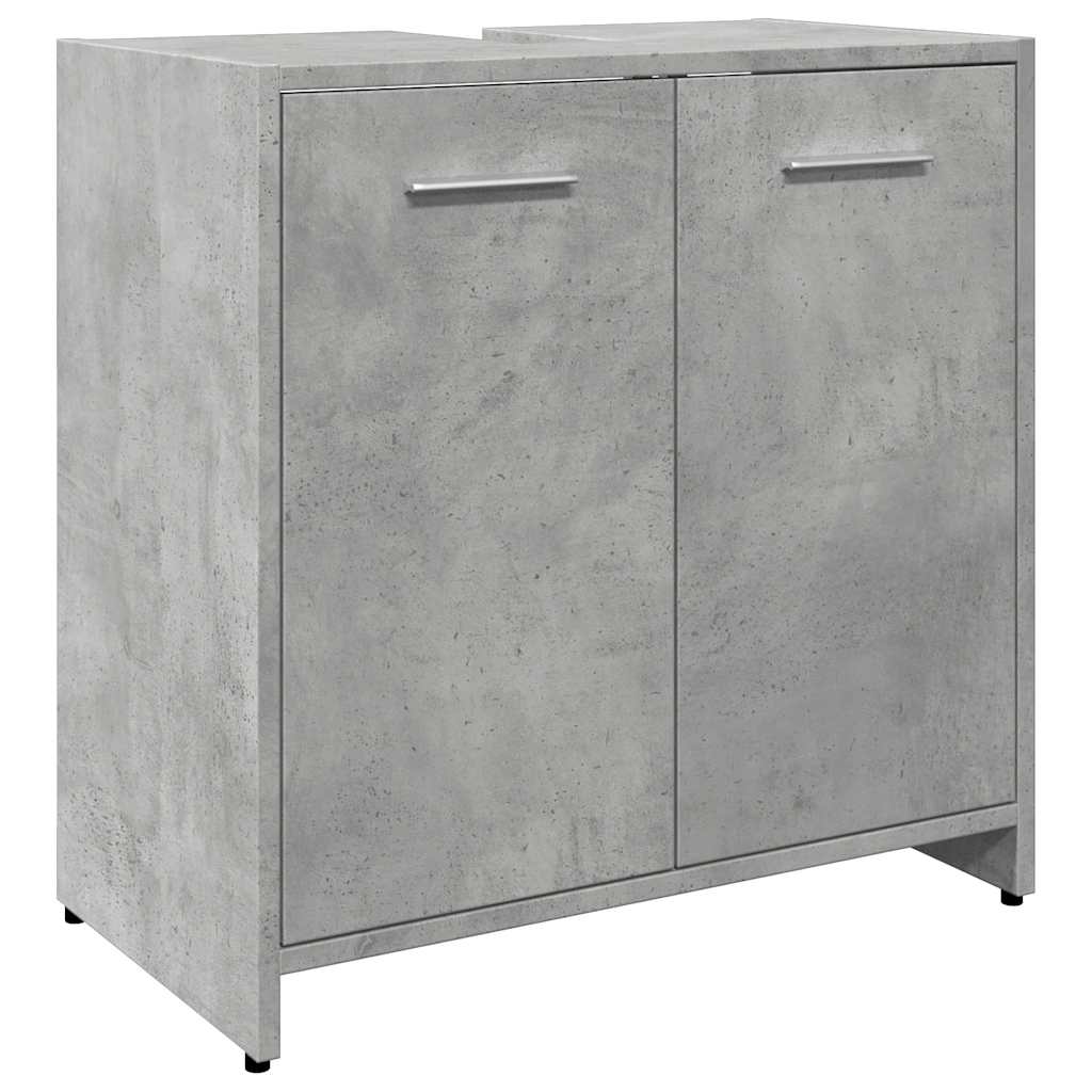 Concrete Grey Bathroom Sink Cabinet 60x33x60 cm - Engineered Wood