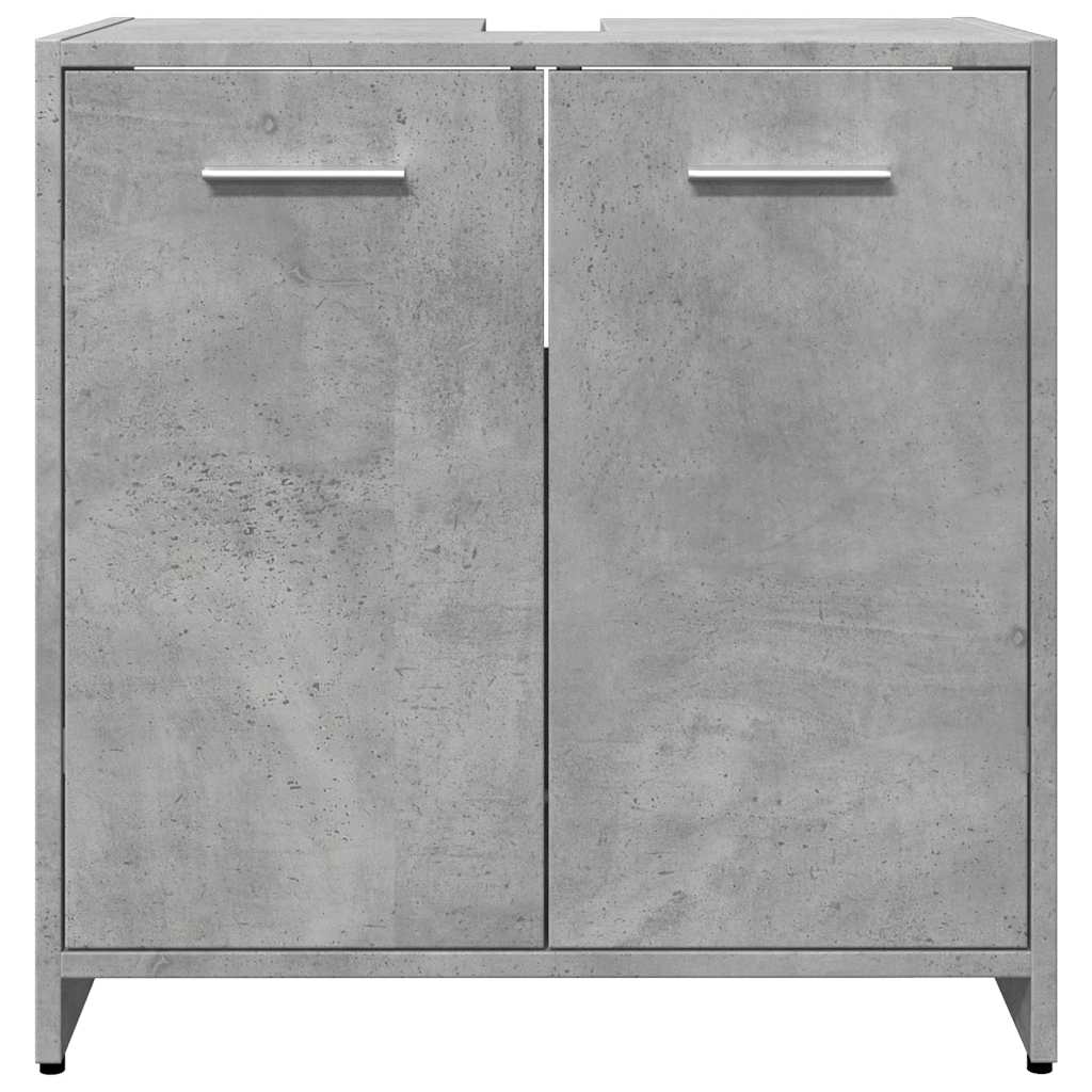 Concrete Grey Bathroom Sink Cabinet 60x33x60 cm - Engineered Wood