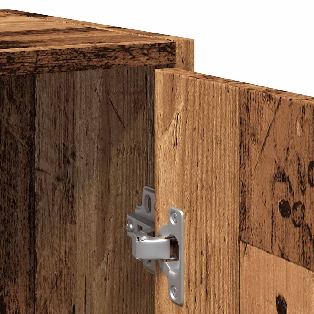 Rustic Engineered Wood Bathroom Sink Cabinet, 60x33x60 cm