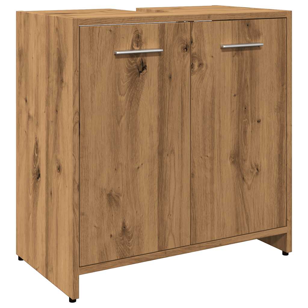 Artisan Oak Bathroom Sink Cabinet 60x33x60 cm | Engineered Wood