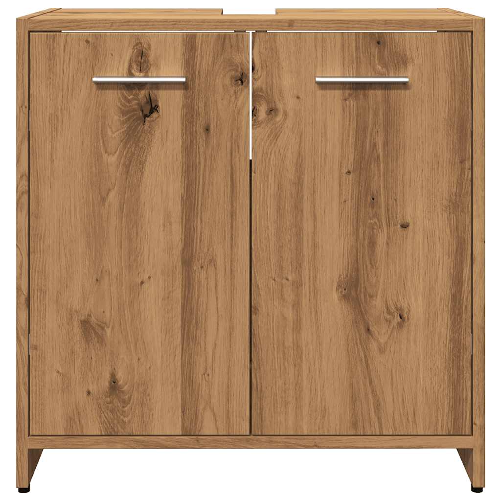 Artisan Oak Bathroom Sink Cabinet 60x33x60 cm | Engineered Wood