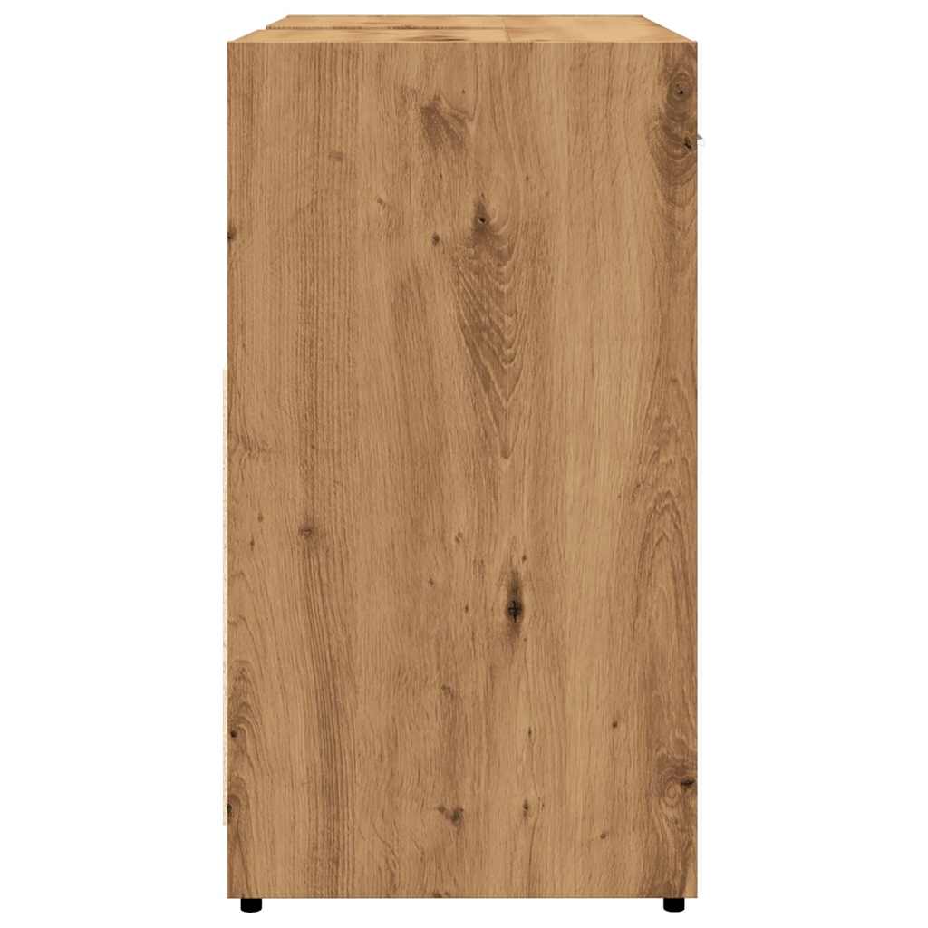 Artisan Oak Bathroom Sink Cabinet 60x33x60 cm | Engineered Wood