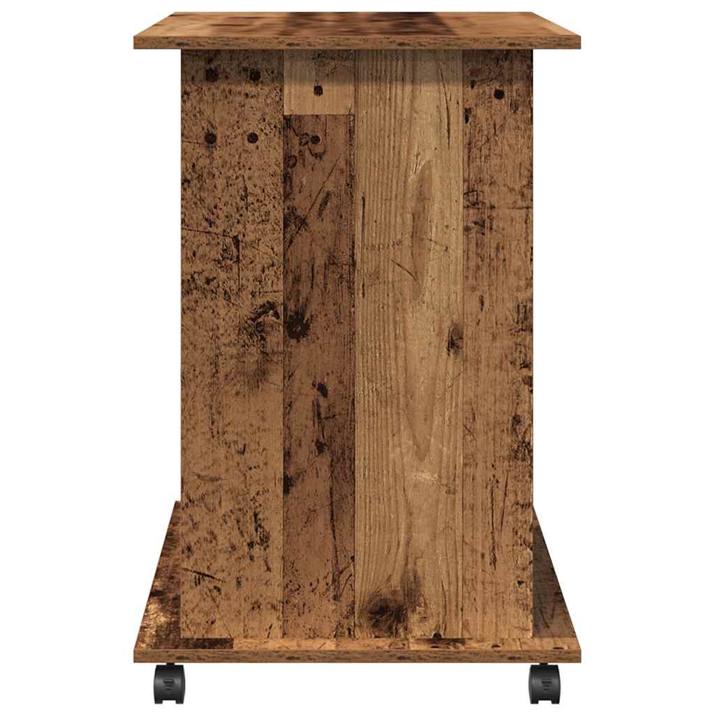 Rustic Engineered Wood Computer Desk 80x50x75 cm - Classic Charm