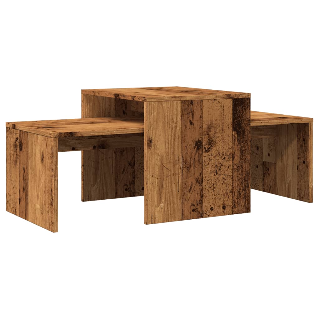Coffee Table Old Wood 100x48x40 cm Engineered Wood