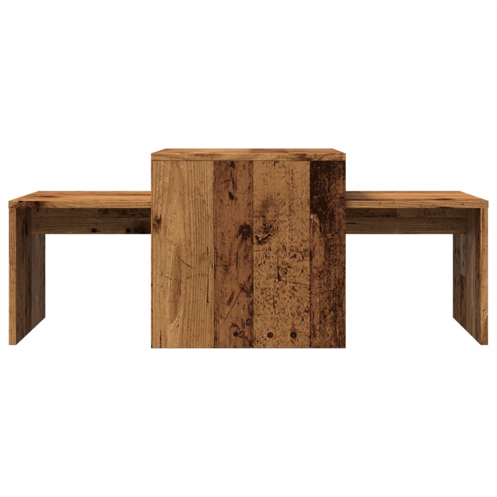 Coffee Table Old Wood 100x48x40 cm Engineered Wood