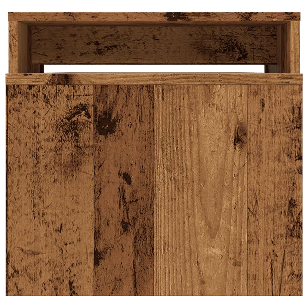 Coffee Table Old Wood 100x48x40 cm Engineered Wood