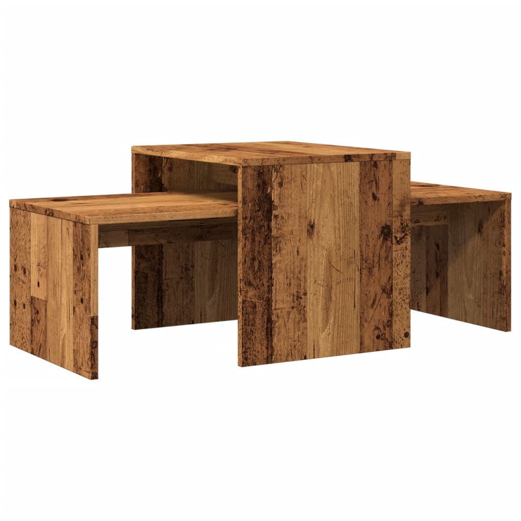 Coffee Table Old Wood 100x48x40 cm Engineered Wood