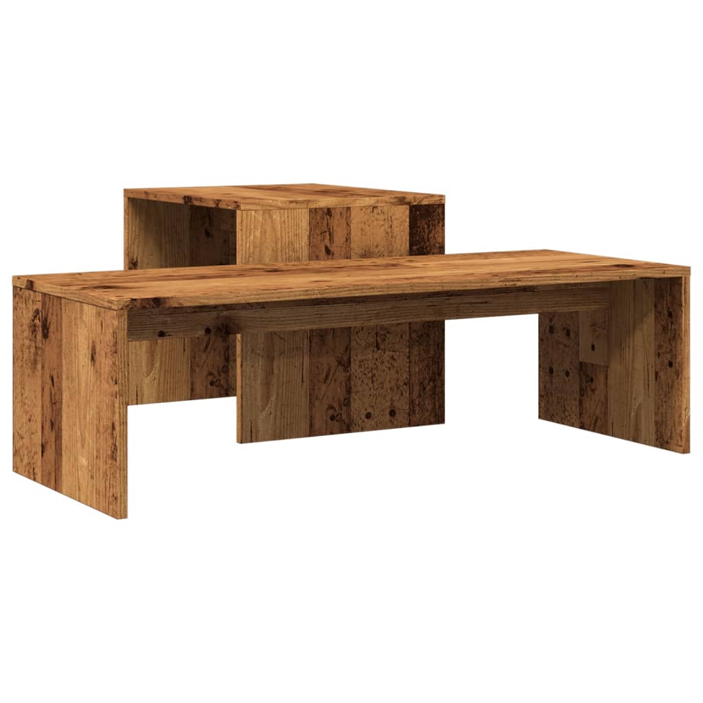 Coffee Table Old Wood 100x48x40 cm Engineered Wood