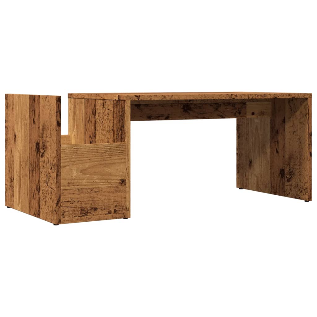 Coffee Table Old Wood 90x45x35 cm Engineered Wood