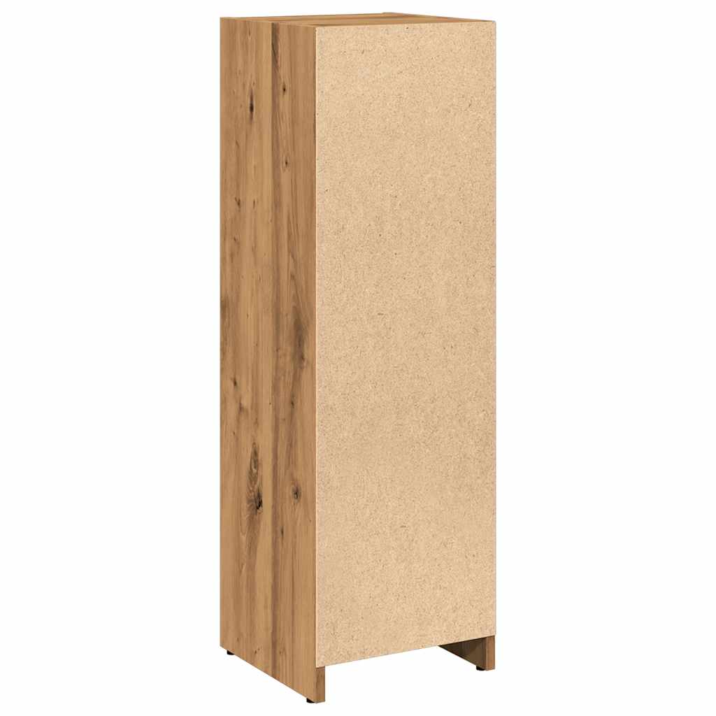 Artisan Oak Bathroom Cabinet, Engineered Wood, 30x30x95 cm