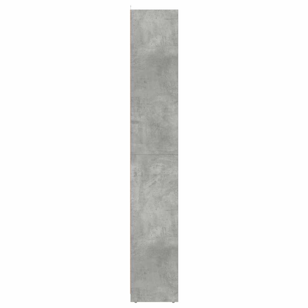 Concrete Grey Bathroom Cabinet, Engineered Wood, 30x30x183.5 cm