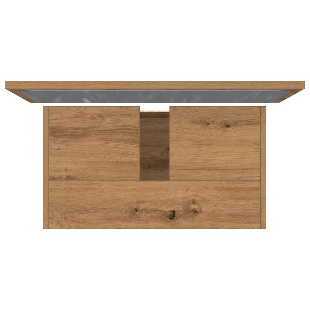 Artisan Oak 2-Piece Bathroom Set - Engineered Wood Elegance