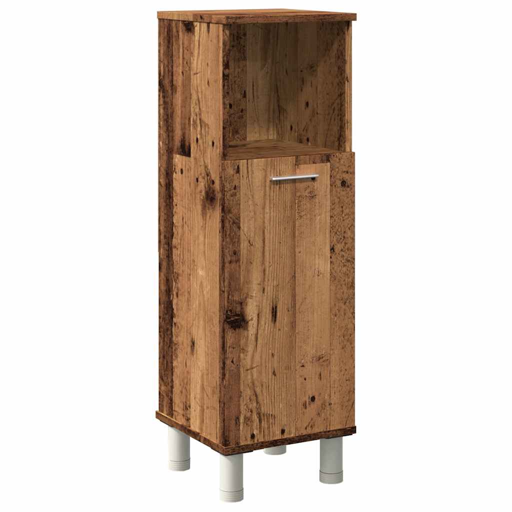 Rustic Engineered Wood Bathroom Cabinet 30x30x95 cm