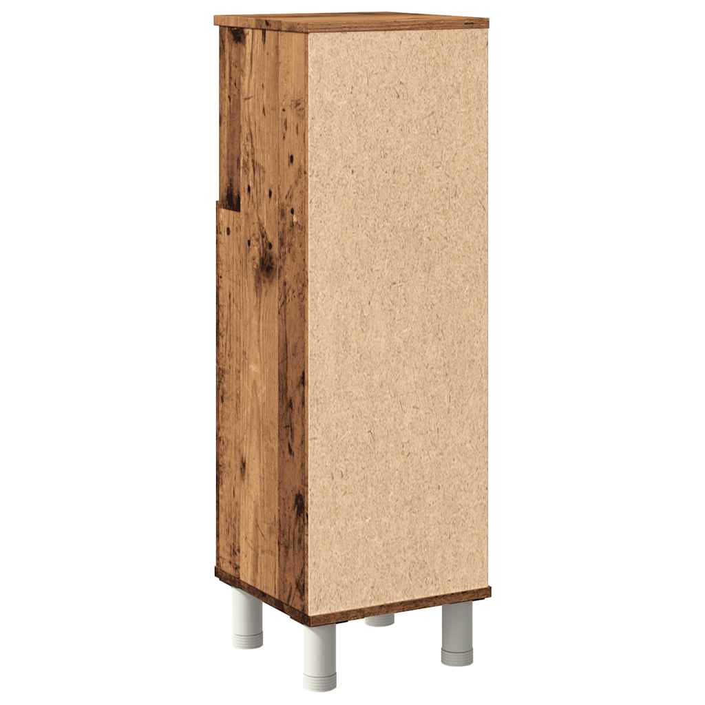 Rustic Engineered Wood Bathroom Cabinet 30x30x95 cm