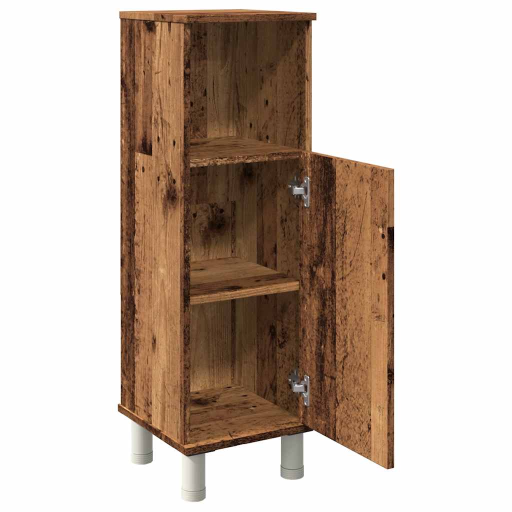 Rustic Engineered Wood Bathroom Cabinet 30x30x95 cm