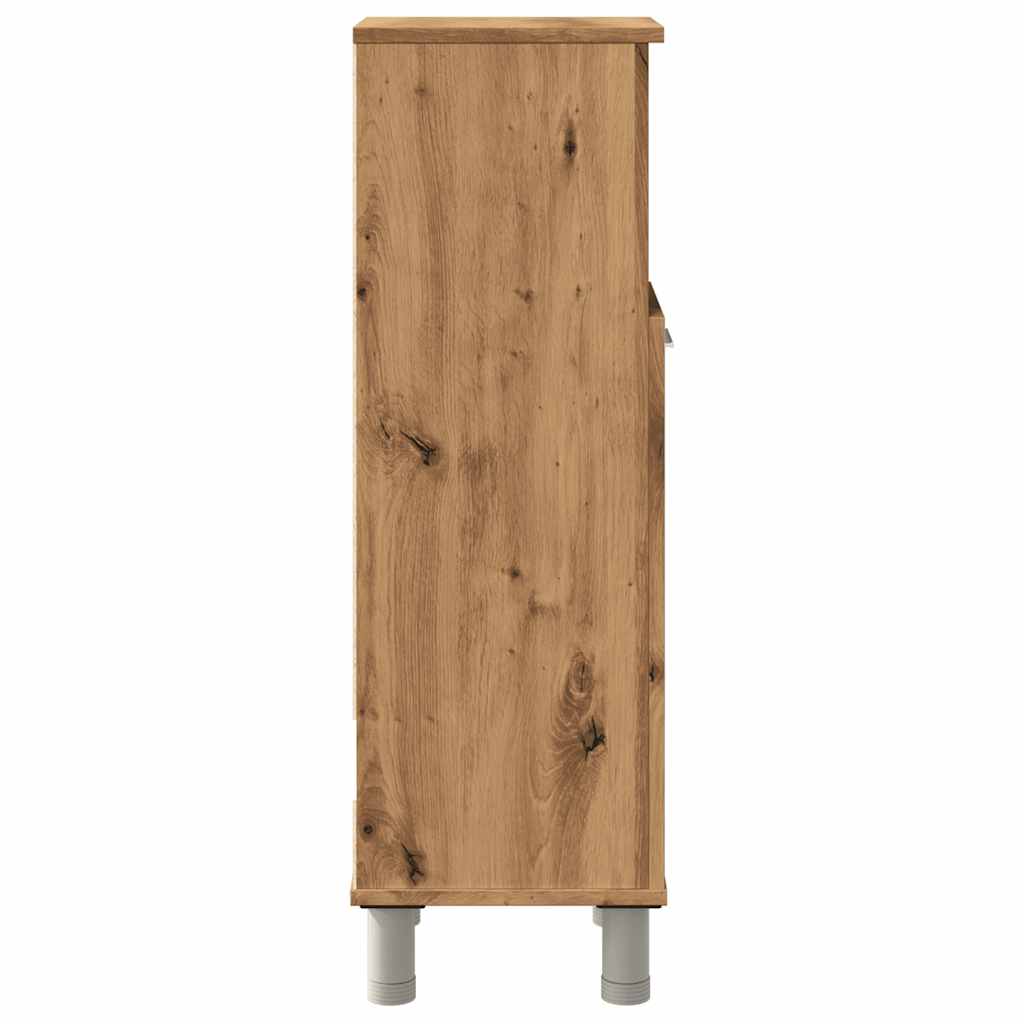 Artisan Oak Bathroom Cabinet 30x30x95 cm - Engineered Wood