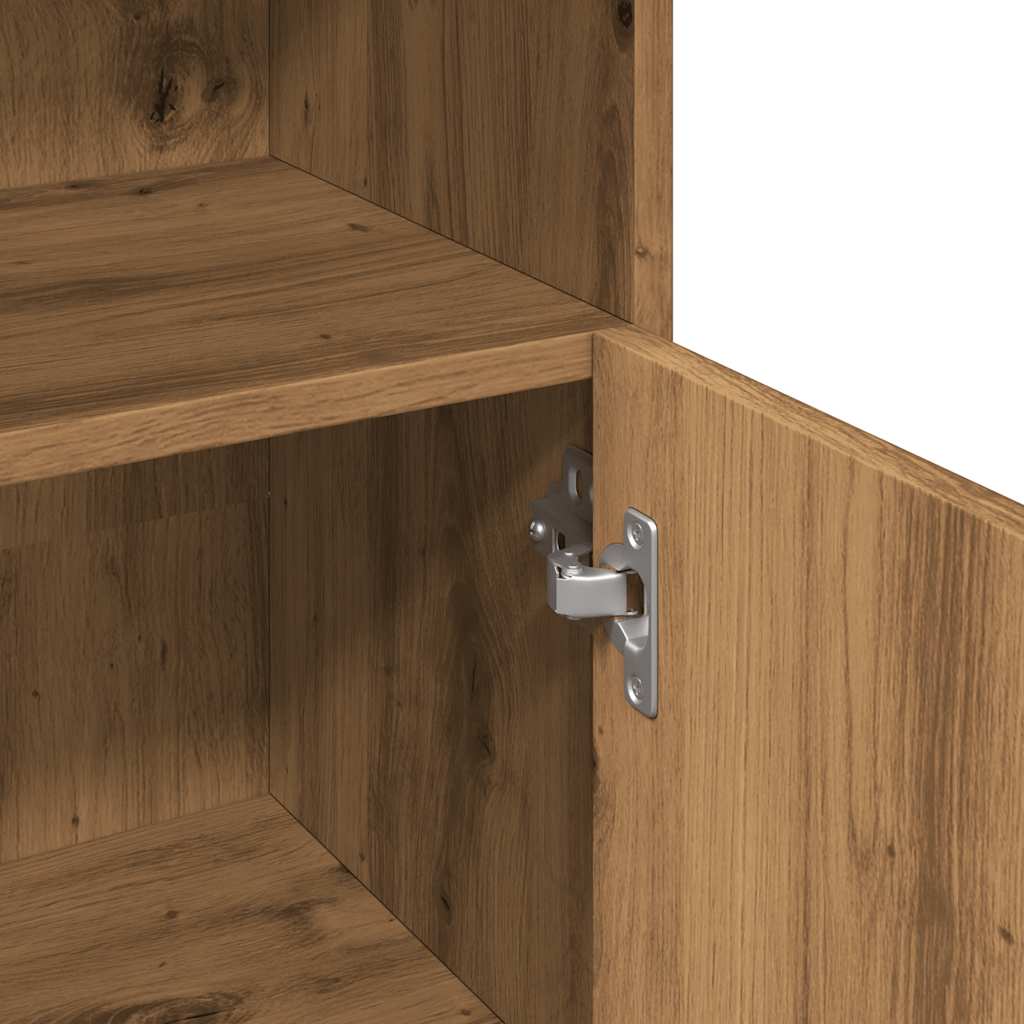Artisan Oak Bathroom Cabinet 30x30x95 cm - Engineered Wood