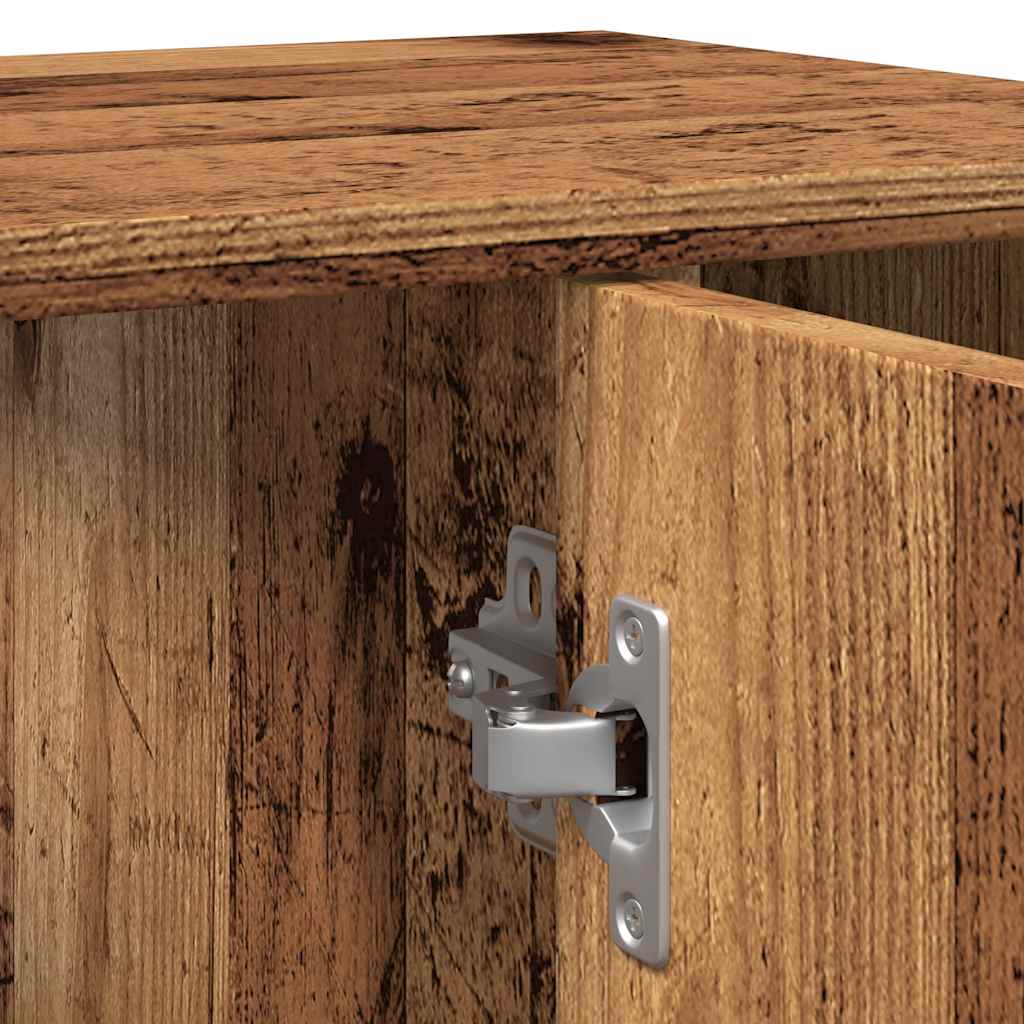 Rustic Bathroom Cabinet, Engineered Wood, 60x32x53.5 cm Vintage Charm